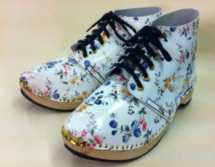 Floral Derby Clog