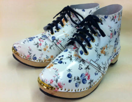 Floral Derby Clog